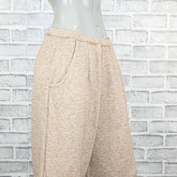 RIPLEY RADER wide leg crop lounge pants in beige size 4 - Picture 8 of 8